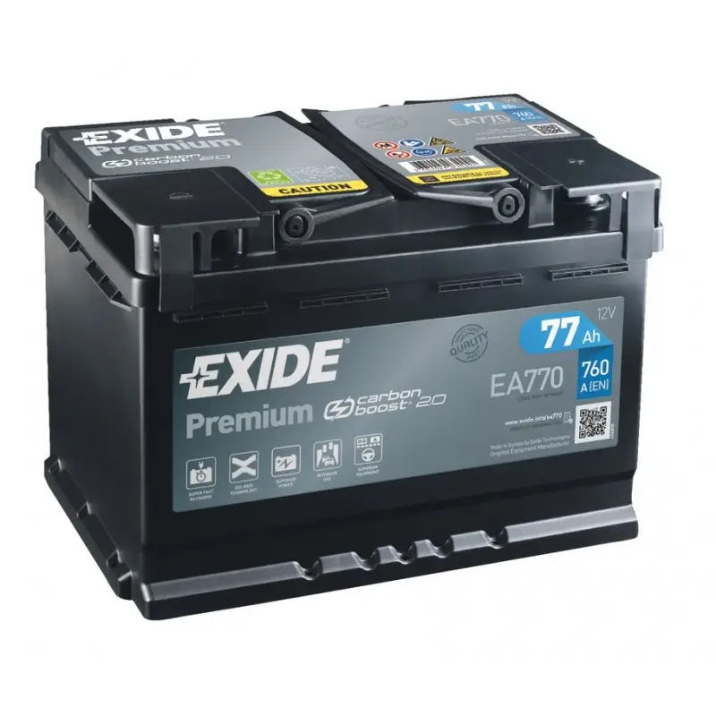 Quantità Limitata Batterie EXIDE Premium per avviamento 77Ah - EA770
