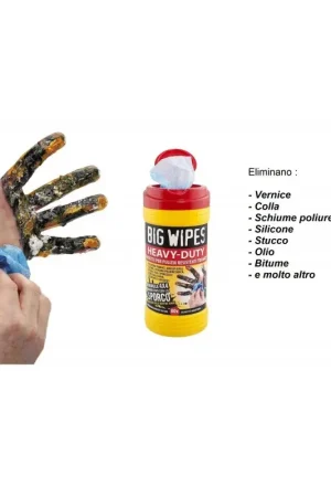 Super Prezzo BIG SALVIETTE WIPES HEAVY DUTY PER PULIZIA - 80 PANNI