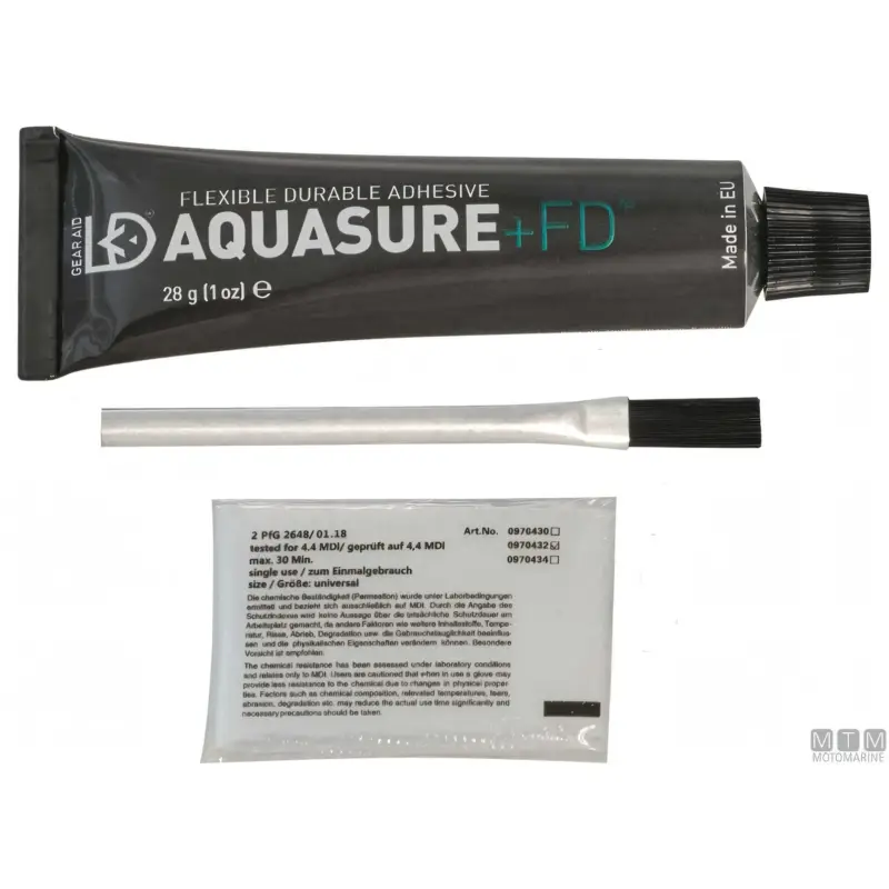 Gear Aid Aquasure+FD 28 g – Adesivo Sigillante Poliuretanico per Riparazioni Impermeabili Professionale