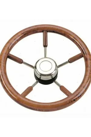 Prezzo Scontato Volante Classic P Steel in Acciaio Inox e Mogano Savoretti Armando