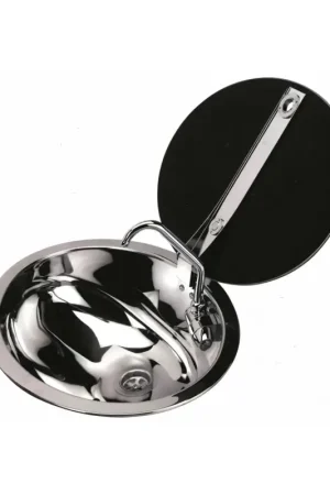 Lavello Sferico Can in Acciaio Inox 18/8 con Coperchio Esclusivo