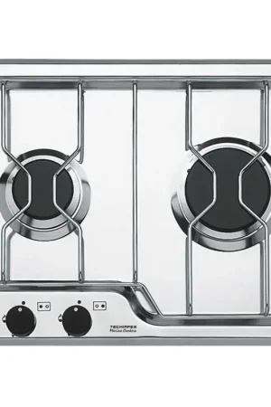Reso Gratuito Fornello a Gas 2 Fuochi Techimpex Seafarer2 in Acciaio Inox 18/8