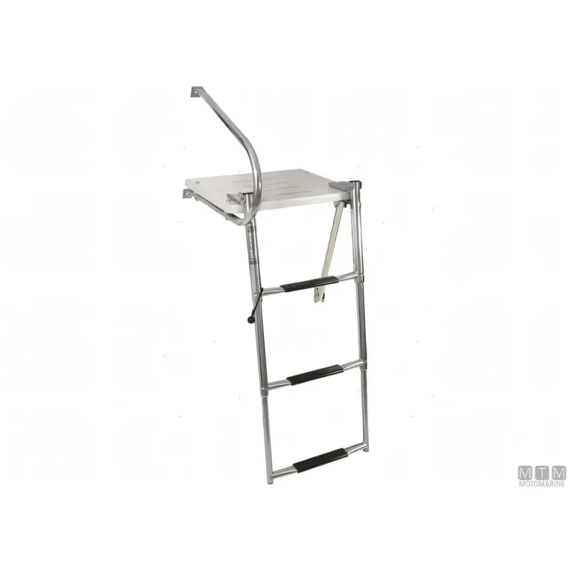 Plancetta di Poppa con Scaletta 3 Gradini in Acciaio Inox Miglior Prezzo