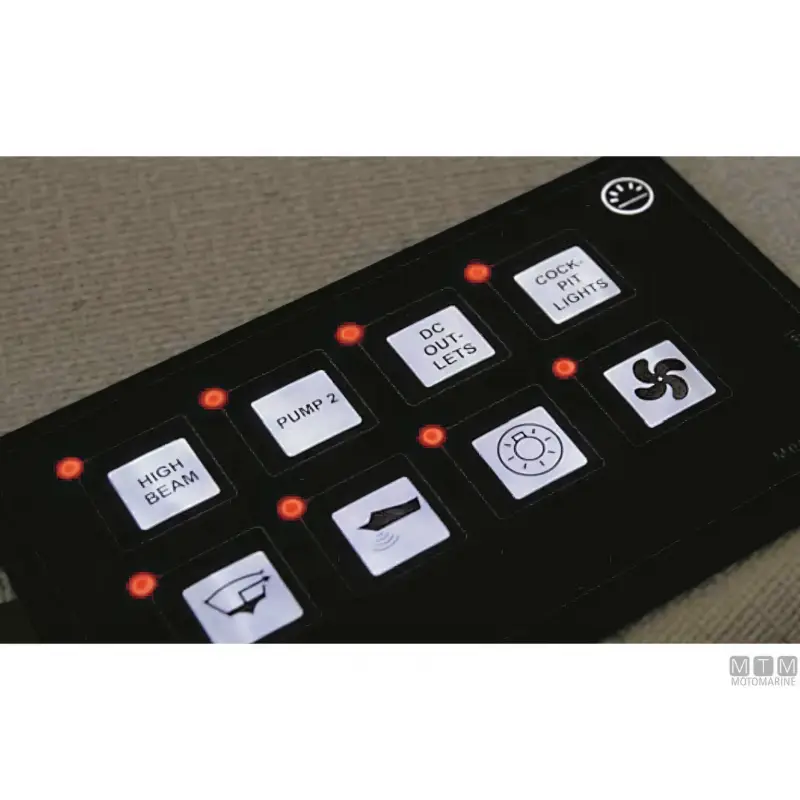 Pannello Touch IP67 Motomarine 6 Interruttori Quantità Limitata