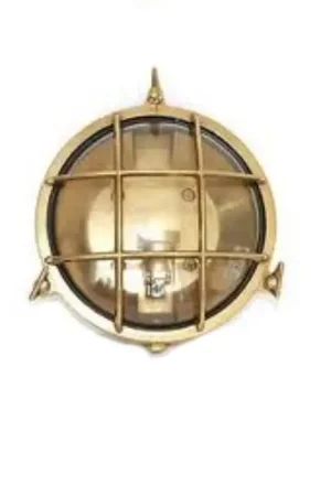 Applique tartaruga tonda ottone lucido mm.190 Prezzo Scontato