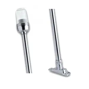 Prezzo Basso Asta fanale rientrabile 360° ottone cromato cm.58