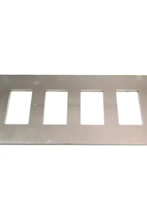 Pannello acciaio inox per 4 interruttori Miglior Prezzo