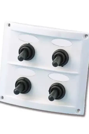 Più Venduto Pannello elettrico 4 interruttori mm.90x100 bianco