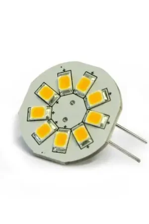 Quantità Limitata Lampadina led G4 BACK 9smd led luce calda 8/35V mm.23