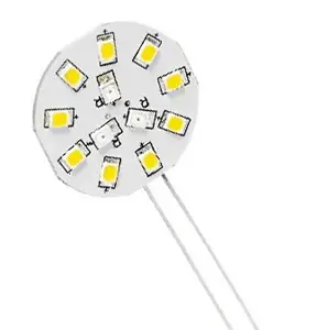 Spedito Oggi Lampadina led G4 SIDE 9+3 smdLED luce calda+blu 8/35V mm.30