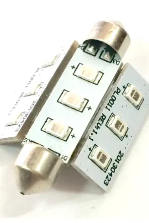 Nuova Collezione Lampadina led SV8.5 9led 210° luce rossa mm.42