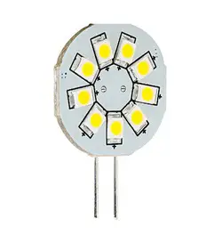 Ultimissimo Modello Lampadina LED G4 SIDE 9smd LED luce calda 8/35V mm.23
