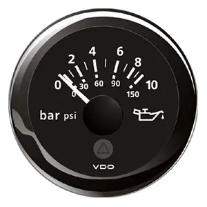 ViewLine Manometro olio motore 10 Bar nero Ultimissimo Modello