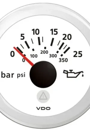 Subito Disponibile ViewLine Manometro olio trasmissione 25 Bar bianco