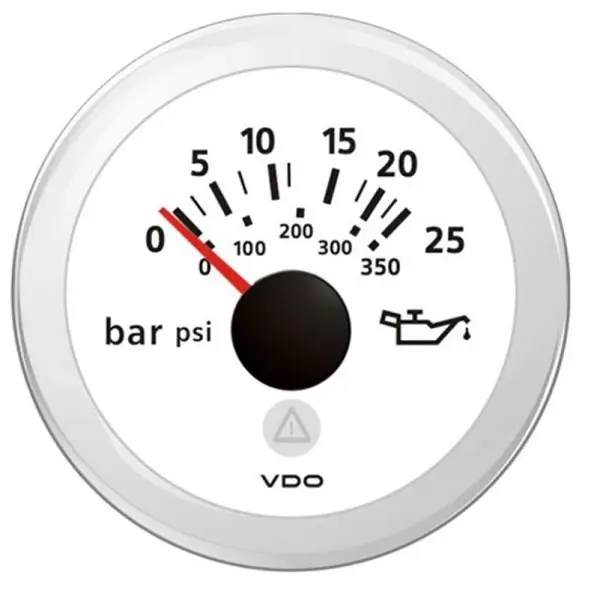 Subito Disponibile ViewLine Manometro olio trasmissione 25 Bar bianco