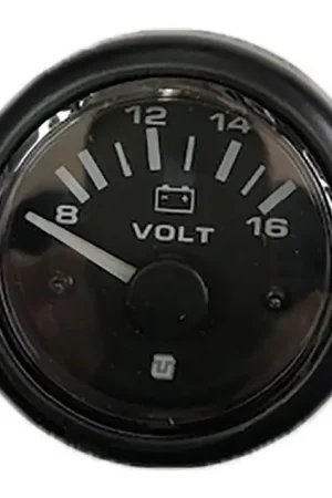 Affare Voltmetro scala 10/16v dc quadrante nero serie LIPARI
