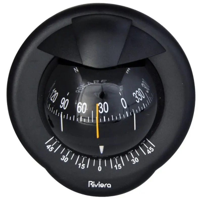 Novità Bussola RIVIERA serie POLARE nera mm.162 montaggio verticale
