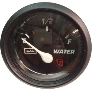 Indicatore livello acqua quadrante nero tacchette rosse serie PROFESSIONAL Offerta Limitata