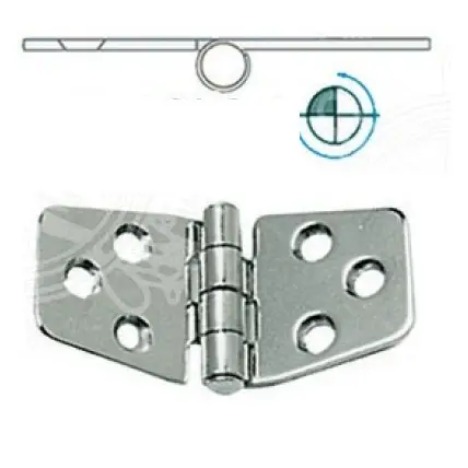 Spedizione Espresso Cerniera inox invertita mm.74x37 (38.441.52)