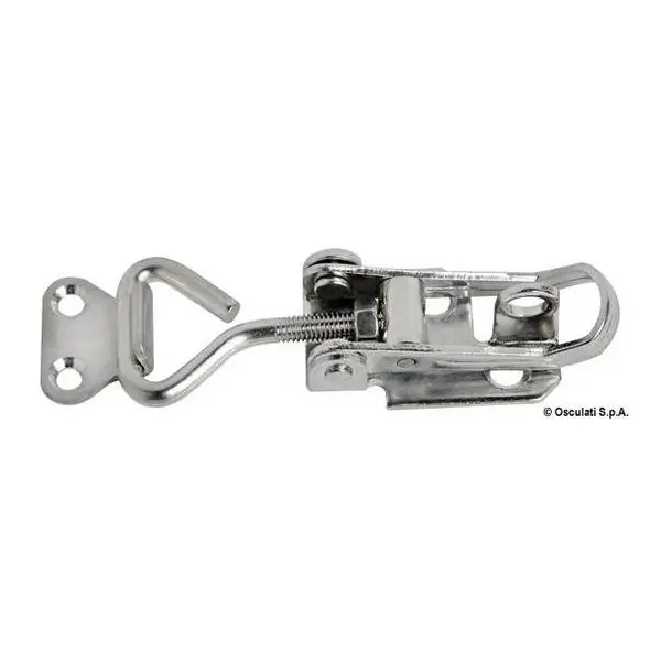 Chiusura portalucchetto a leva inox regolabile mm.75/90 (38.904.10) Prezzo Di Fabbrica