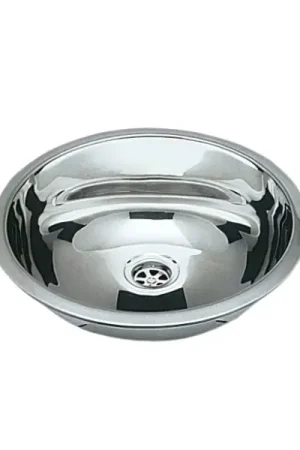 Lavello inox tondo asimmetrico 387 mm (50.186.85) Nuova Collezione