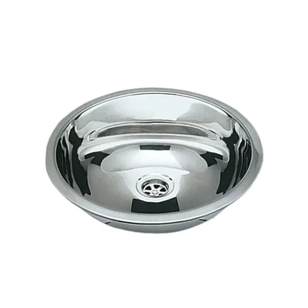 Lavello inox tondo asimmetrico 387 mm (50.186.85) Nuova Collezione