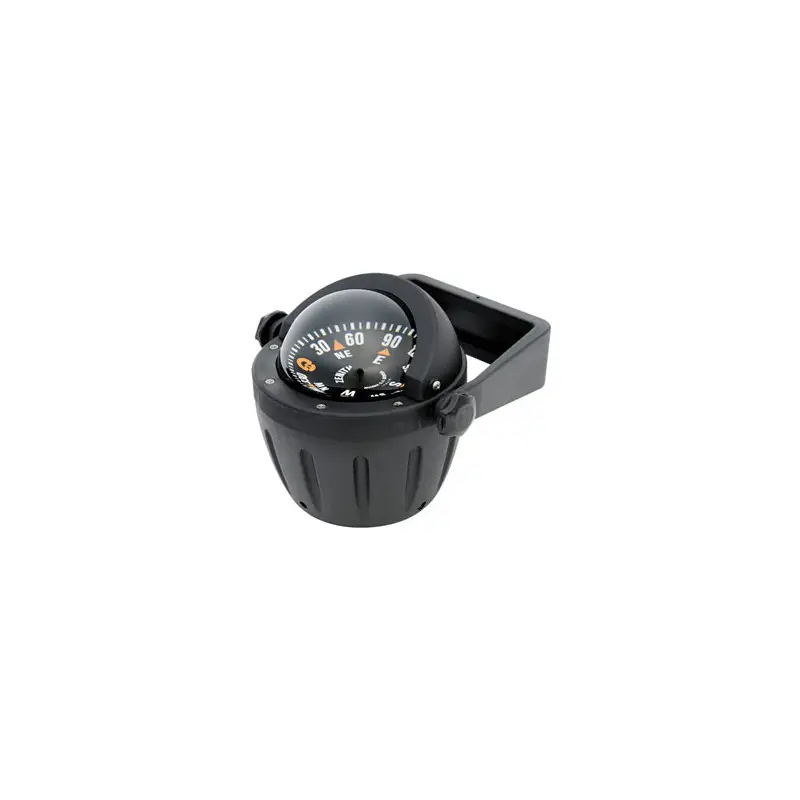 Bussola Riviera Zenit 3" Nera con staffa rosa piana Must-Have