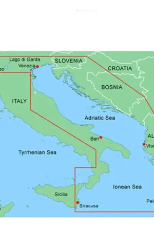 Spedizione Espresso Carta Garmin Bluechart G3 HD Vision Regular Mare Adriatico