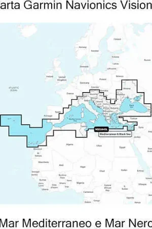 Nuovo Arrivo Carta Garmin Navionics Vision+ Mar Mediterraneo e Mar Nero SD/micro SD