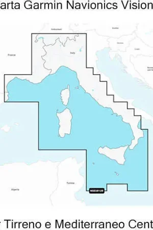 Carta Garmin Navionics Vision+ Mar Tirreno e Mediterraneo Centrale SD/micro SD Acquista Ora