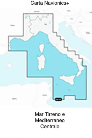 Carta Navionics+ - Mar Tirreno e Mediterraneo Centrale SD/micro SD Prezzo Basso