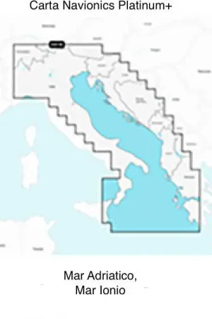 Saldi Carta Navionics Platinum+ - Mar Adriatico, Mar Ionio SD/micro SD
