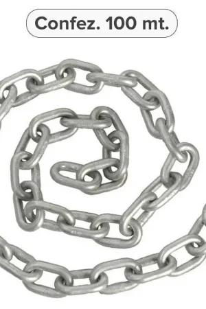Miglior Prezzo Catena ancora calibrata zincata 10 mm - 100 m