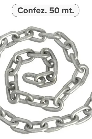 Direttamente Dal Produttore Catena ancora calibrata zincata 10 mm - 50 m