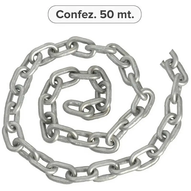Direttamente Dal Produttore Catena ancora calibrata zincata 10 mm - 50 m