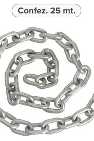 Catena ancora calibrata zincata 8 mm - 25 m Solo Oggi