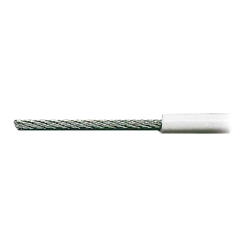 Cavetto in acciaio inox AISI 316 rivestito in PVC bianco Saldi