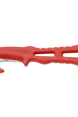 Coltello salvataggio Inox tagliasagola TS01 - Rosso Occasione Imperdibile