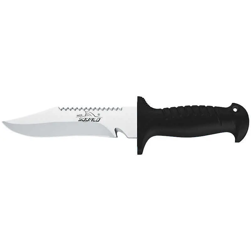 Coltello sub Inox Squalo - Nero Popolare