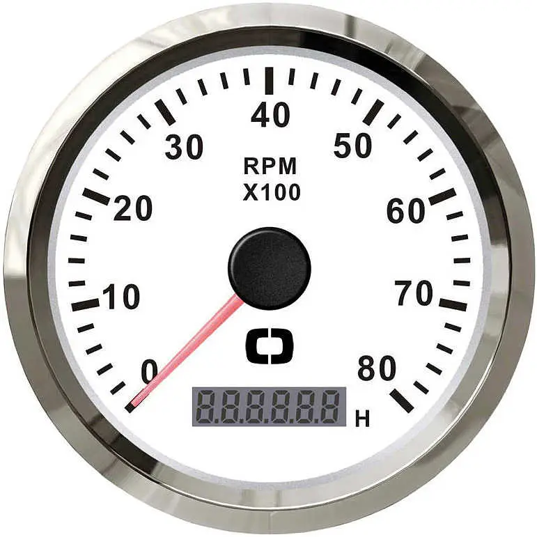 Contagiri 0-3000 RPM - Bianco/Lunetta Lucida Miglior Prezzo