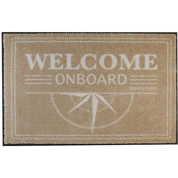 MB Tappeto Antiscivolo Welcome 75 x 50 cm - Marrone Subito Disponibile