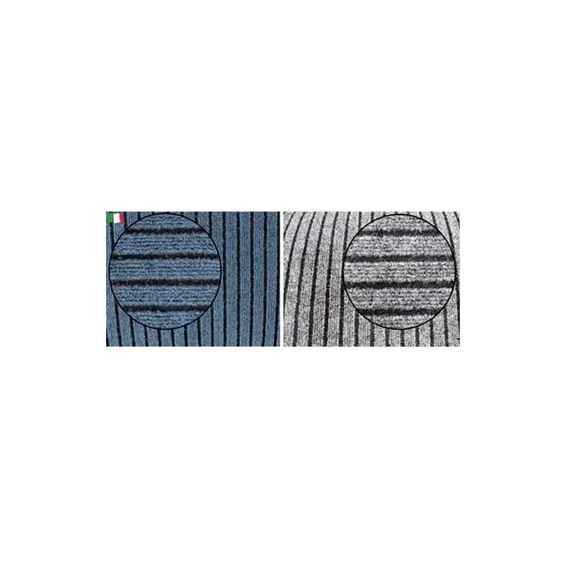 Moquette Nautica a righe Blu - Nero Soddisfatti O Rimborsati