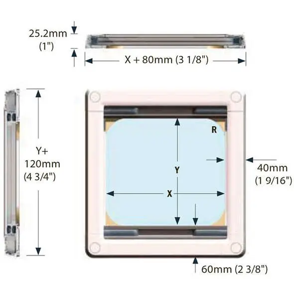 Super Prezzo Tenda oscurante e zanzariera OCEANAIR Pleated SkyScreen 507x507 mm.