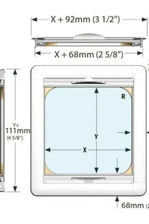 Esclusivo Tenda oscurante e zanzariera OCEANAIR Recessed SkyScreen 347x203 mm.