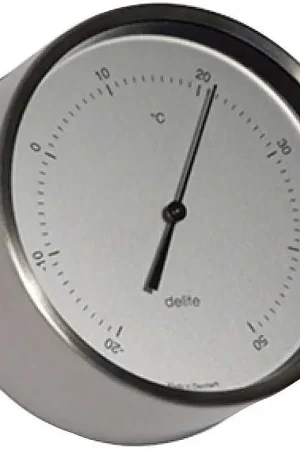 Novità Termometro Delite Clausen inox satinato D. 100 mm.