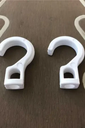Gancetti in nylon per tubi Ø 25 mm - 2 pezzi Popolare