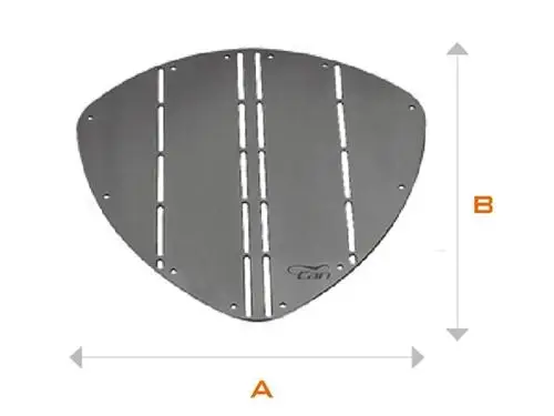 Scudo protezione prua in acciaio inox - forma triangolare - Ultimissimo Modello