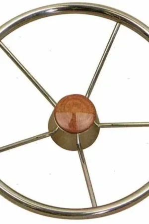 Volante in acciaio inox e tappo in teak Offerta Limitata