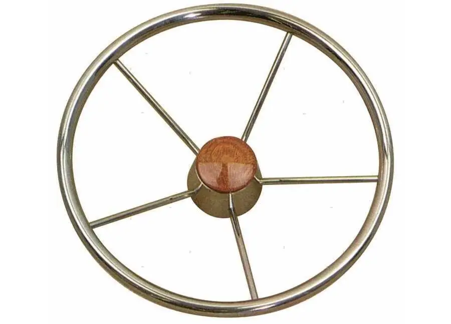 Volante in acciaio inox e tappo in teak Offerta Limitata