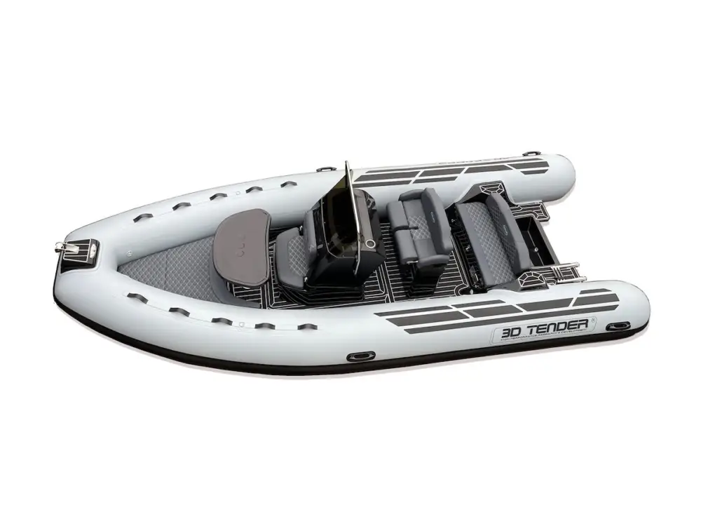 3D TENDER DREAM 6 HYPALON GREY GELCOAT BLACK Nuova Collezione